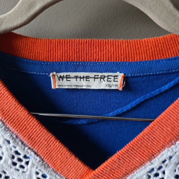 Free People Stanley Oversized Cambride Tee Jersey Nwot - Picture 9 of 9